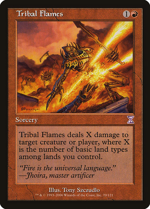 Tribal Flames from Time Spiral Timeshifted