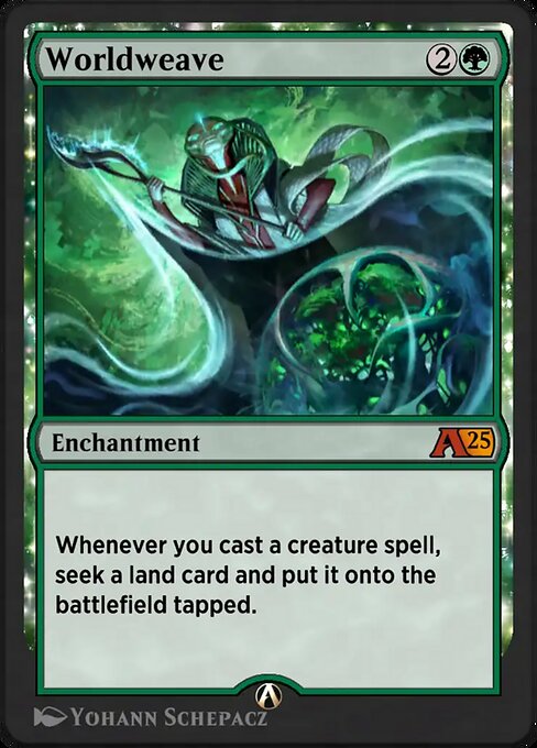 Worldweave highlighted card art