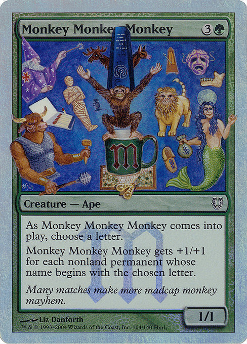 Monkey Monkey Monkey highlighted card art
