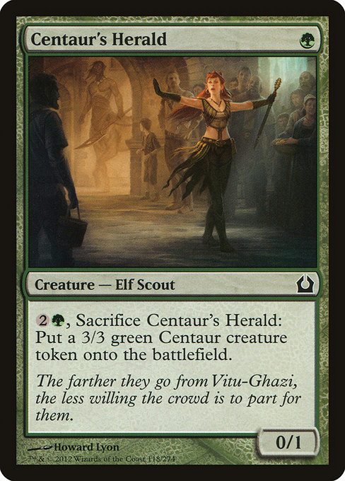 Centaur's Herald highlighted card art