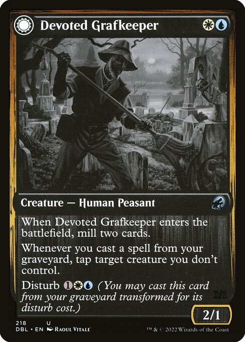 Devoted Grafkeeper // Departed Soulkeeper from Innistrad: Double Feature