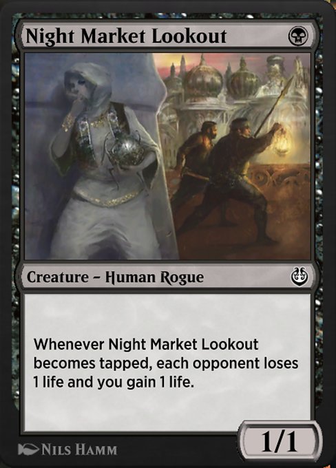 Night Market Lookout highlighted card art