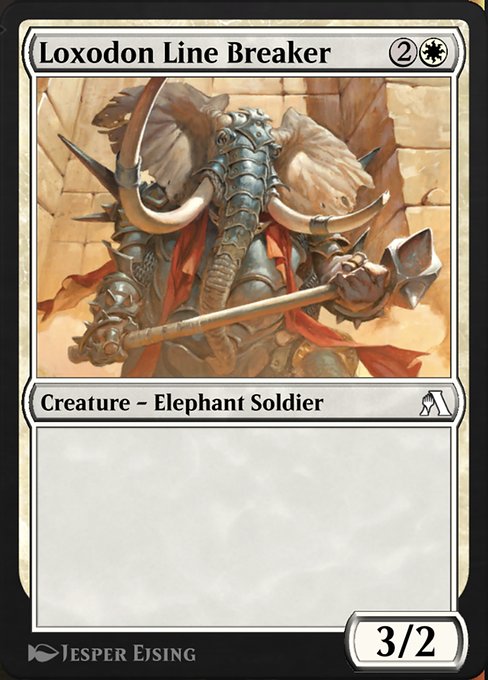 Loxodon Line Breaker highlighted card art