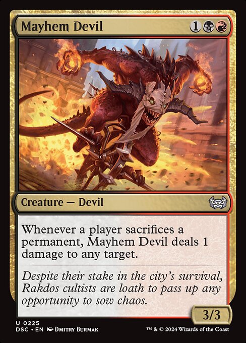 Mayhem Devil from Duskmourn: House of Horror Commander