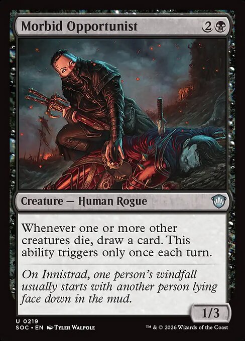 Morbid Opportunist highlighted card art