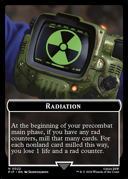 Radiation highlighted card art