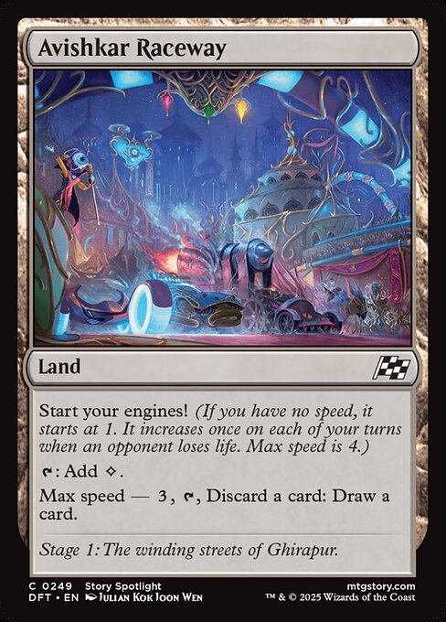 Avishkar Raceway highlighted card art