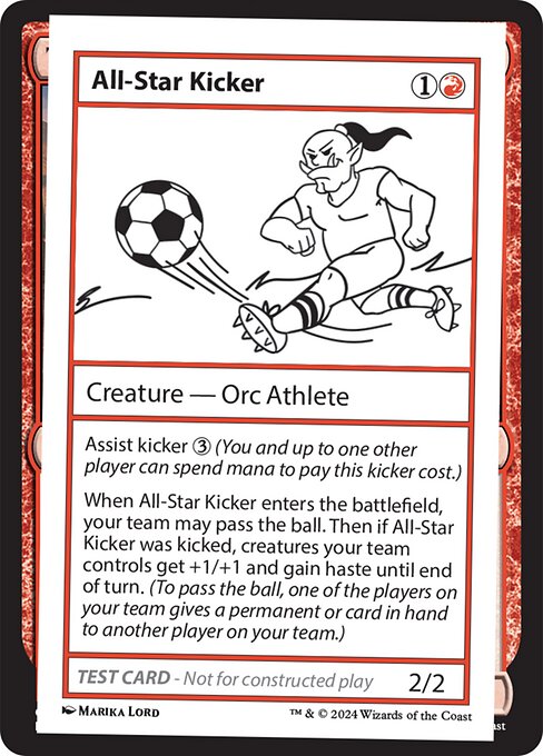 All-Star Kicker highlighted card art