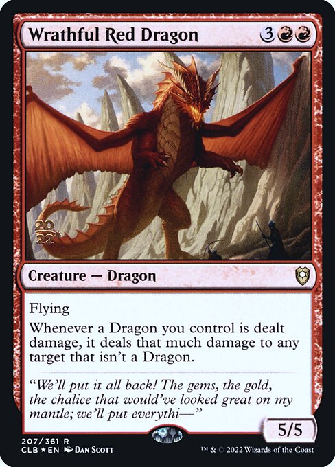 Wrathful Red Dragon from Battle for Baldur's Gate Promos