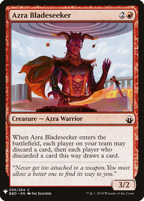 Azra Bladeseeker highlighted card art