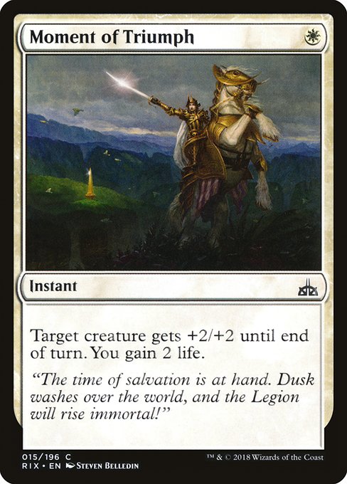 Moment of Triumph from Rivals of Ixalan