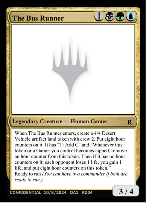 The Bus Runner highlighted card art