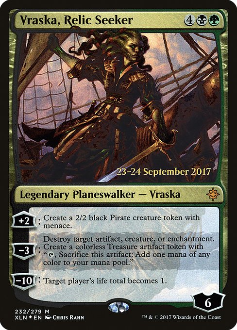 Vraska, Relic Seeker highlighted card art