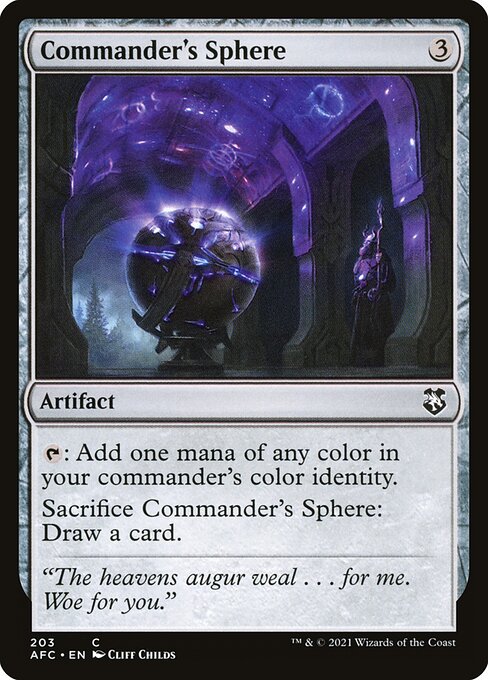 Commander's Sphere from Forgotten Realms Commander