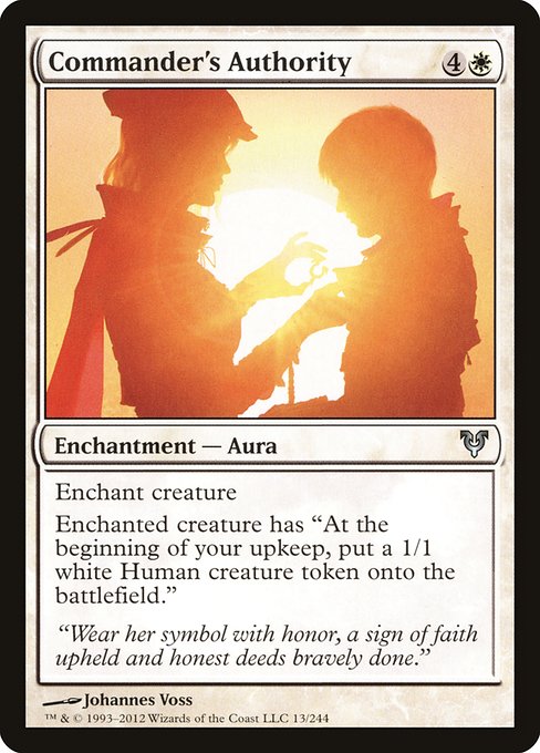 Commander's Authority highlighted card art
