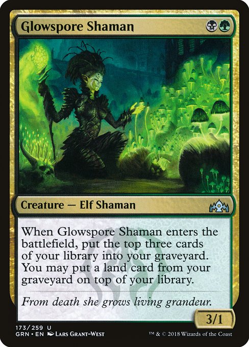 Glowspore Shaman from Guilds of Ravnica