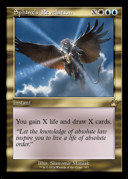Sphinx's Revelation from Ravnica Remastered