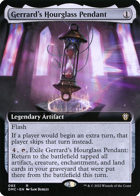 Gerrard's Hourglass Pendant highlighted card art