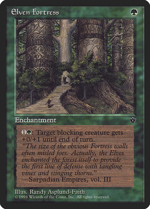 Elven Fortress highlighted card art