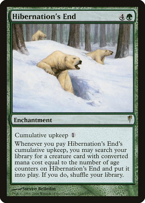 Hibernation's End highlighted card art