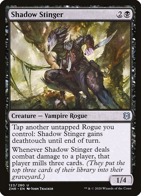 Shadow Stinger highlighted card art