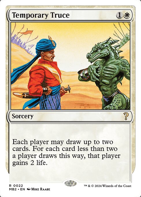 Temporary Truce highlighted card art