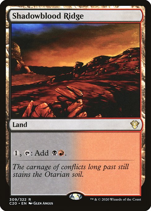 Shadowblood Ridge from Commander 2020
