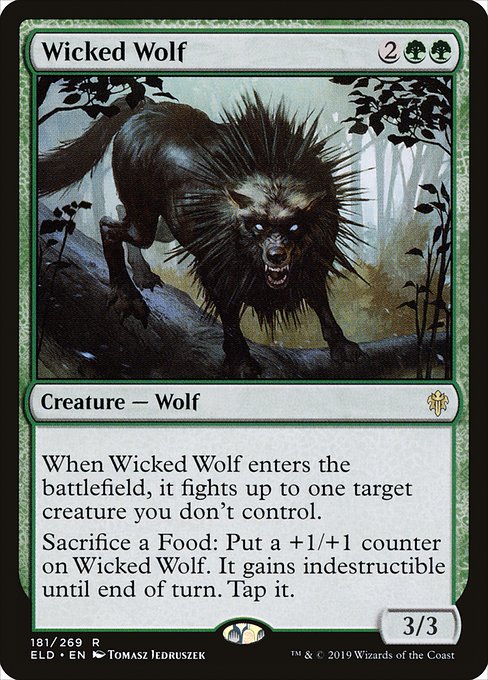 Wicked Wolf from Throne of Eldraine