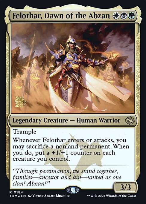Felothar, Dawn of the Abzan highlighted card art