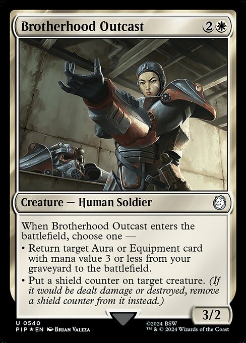 Brotherhood Outcast highlighted card art