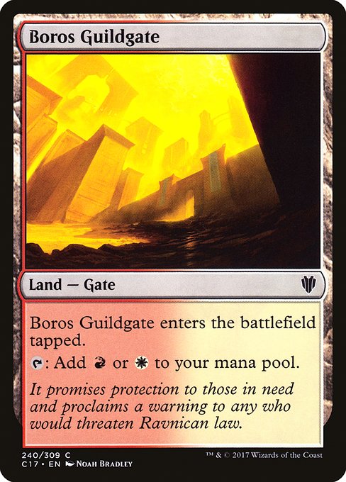 Boros Guildgate from Commander 2017