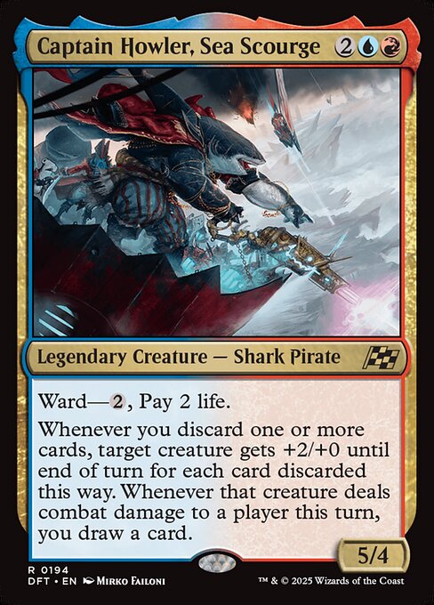 Captain Howler, Sea Scourge highlighted card art