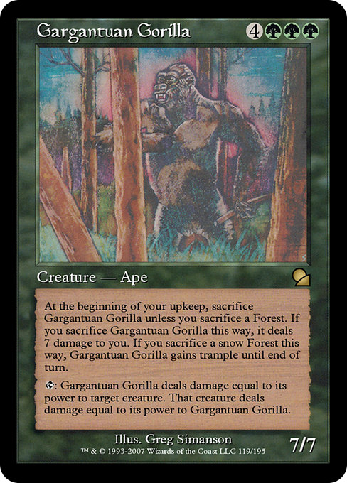 Gargantuan Gorilla highlighted card art