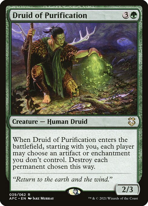 Druid of Purification from Forgotten Realms Commander