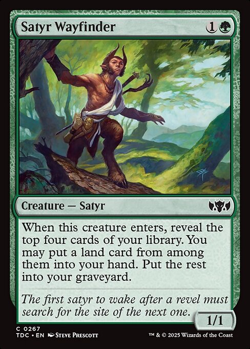 Satyr Wayfinder from Tarkir: Dragonstorm Commander