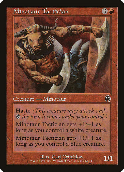 Minotaur Tactician highlighted card art