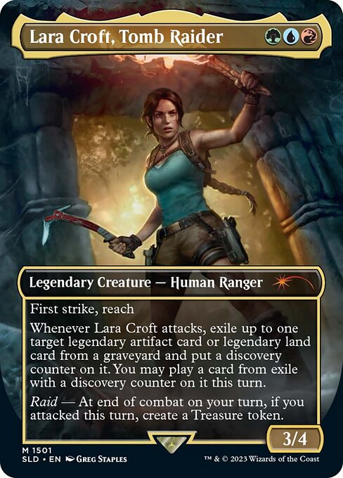 Lara Croft, Tomb Raider highlighted card art