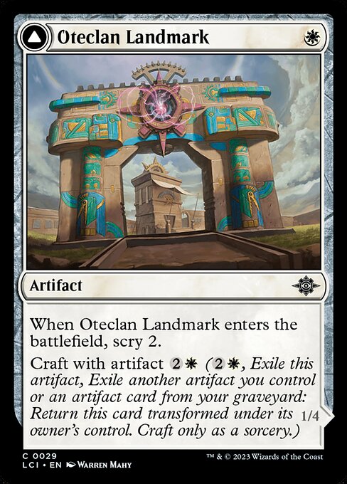 Oteclan Landmark // Oteclan Levitator from The Lost Caverns of Ixalan