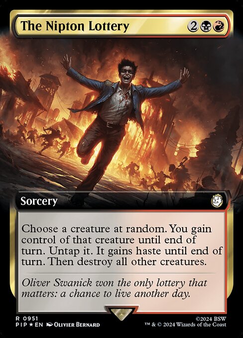 The Nipton Lottery highlighted card art