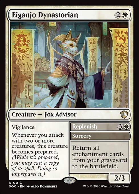 Eiganjo Dynastorian // Replenish from Secrets of Strixhaven Commander