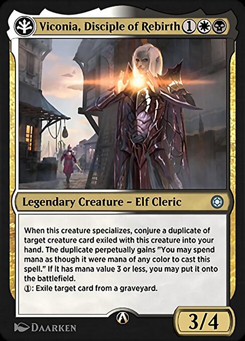Viconia, Disciple of Rebirth highlighted card art