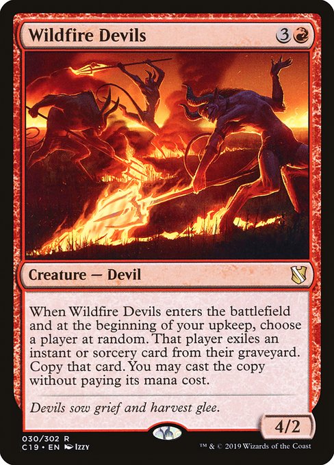 Wildfire Devils from Commander 2019