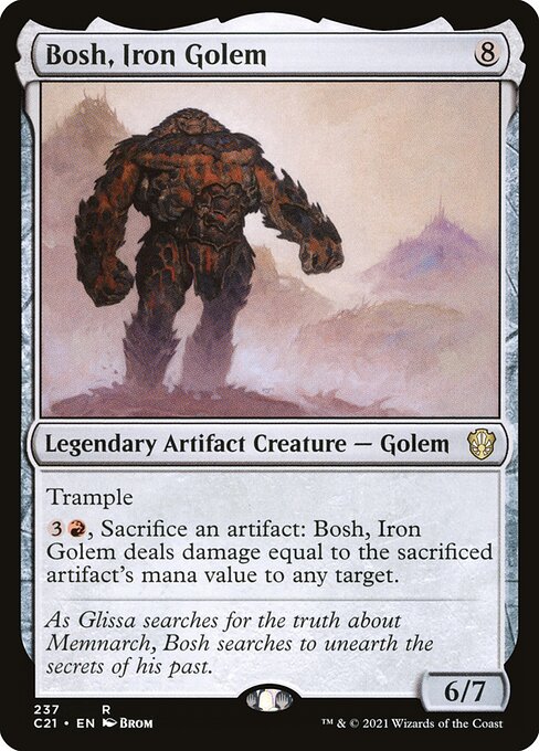 Bosh, Iron Golem highlighted card art