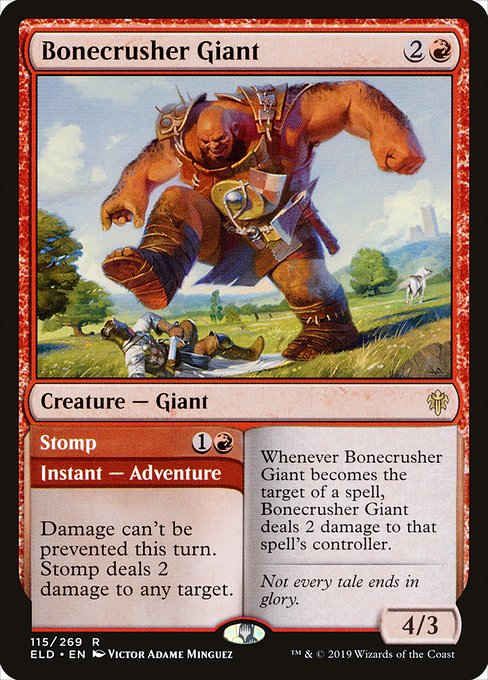 Bonecrusher Giant // Stomp from Throne of Eldraine
