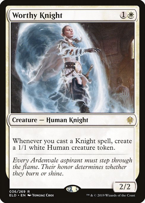 Worthy Knight from Throne of Eldraine Promos