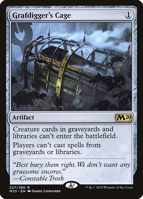 Grafdigger's Cage from Core Set 2020