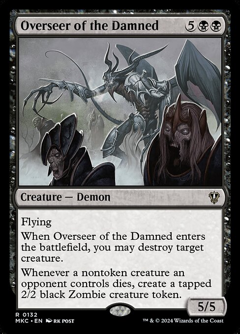 Overseer of the Damned highlighted card art