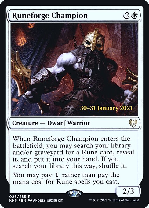 Runeforge Champion from Kaldheim Promos