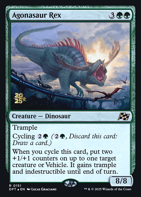 Agonasaur Rex highlighted card art