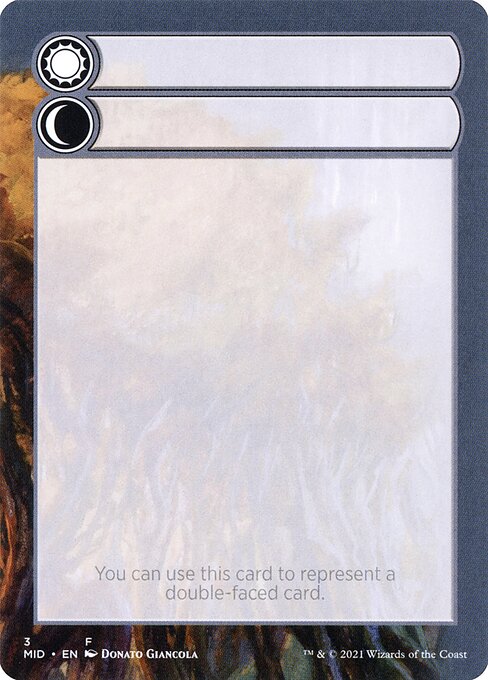 Double-Faced Substitute Card from Innistrad: Midnight Hunt Substitute Cards